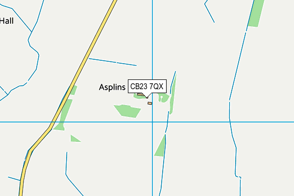 CB23 7QX map - OS VectorMap District (Ordnance Survey) CB23 7QX map - OS VectorMap District (Ordnance Survey)