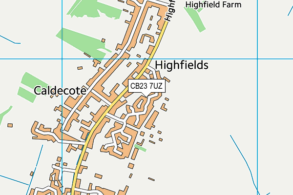 CB23 7UZ map - OS VectorMap District (Ordnance Survey) CB23 7UZ map - OS VectorMap District (Ordnance Survey)