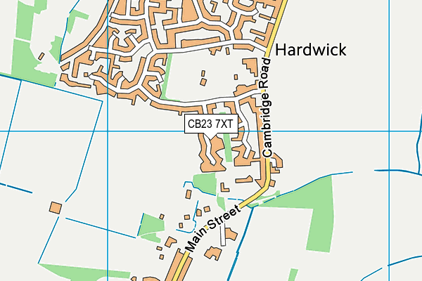 CB23 7XT map - OS VectorMap District (Ordnance Survey) CB23 7XT map - OS VectorMap District (Ordnance Survey)