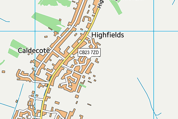 CB23 7ZD map - OS VectorMap District (Ordnance Survey) CB23 7ZD map - OS VectorMap District (Ordnance Survey)