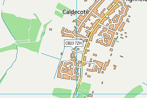 CB23 7ZH map - OS VectorMap District (Ordnance Survey) CB23 7ZH map - OS VectorMap District (Ordnance Survey)