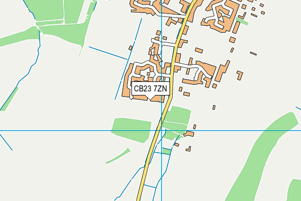 CB23 7ZN map - OS VectorMap District (Ordnance Survey) CB23 7ZN map - OS VectorMap District (Ordnance Survey)