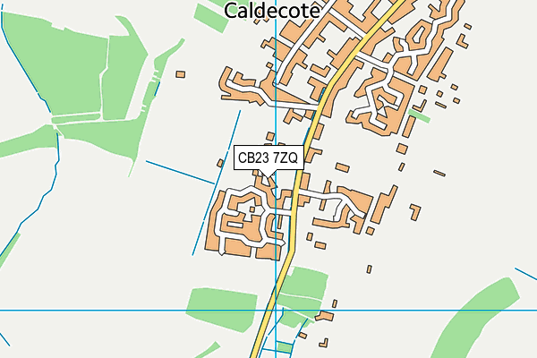 CB23 7ZQ map - OS VectorMap District (Ordnance Survey) CB23 7ZQ map - OS VectorMap District (Ordnance Survey)