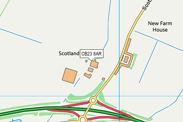 CB23 8AR map - OS VectorMap District (Ordnance Survey) CB23 8AR map - OS VectorMap District (Ordnance Survey)