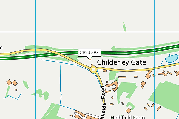 CB23 8AZ map - OS VectorMap District (Ordnance Survey) CB23 8AZ map - OS VectorMap District (Ordnance Survey)