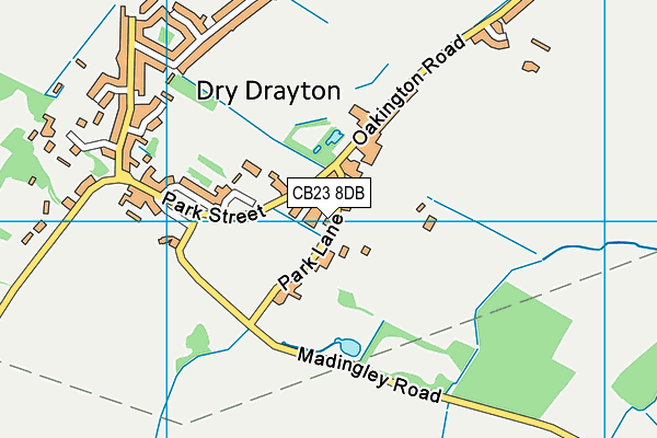 CB23 8DB map - OS VectorMap District (Ordnance Survey) CB23 8DB map - OS VectorMap District (Ordnance Survey)