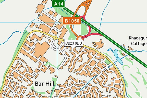 CB23 8DU map - OS VectorMap District (Ordnance Survey) CB23 8DU map - OS VectorMap District (Ordnance Survey)