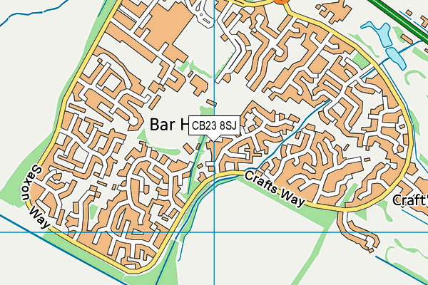 CB23 8SJ map - OS VectorMap District (Ordnance Survey) CB23 8SJ map - OS VectorMap District (Ordnance Survey)