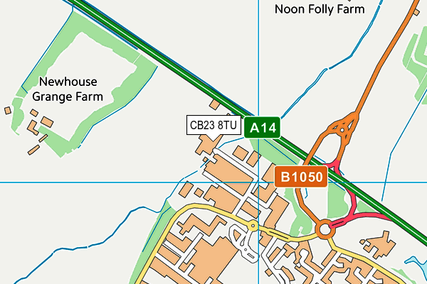 CB23 8TU map - OS VectorMap District (Ordnance Survey) CB23 8TU map - OS VectorMap District (Ordnance Survey)