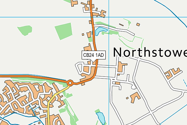 CB24 1AD map - OS VectorMap District (Ordnance Survey) CB24 1AD map - OS VectorMap District (Ordnance Survey)