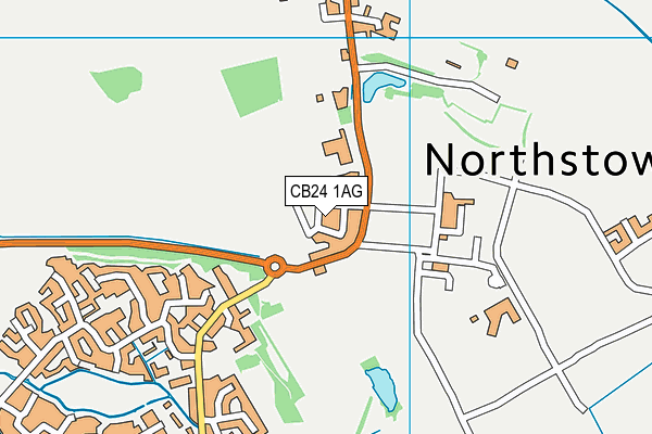 CB24 1AG map - OS VectorMap District (Ordnance Survey) CB24 1AG map - OS VectorMap District (Ordnance Survey)