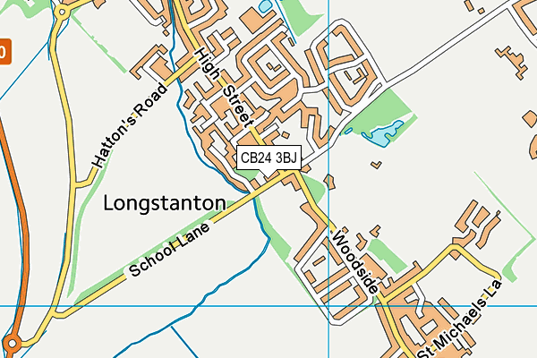 CB24 3BJ map - OS VectorMap District (Ordnance Survey) CB24 3BJ map - OS VectorMap District (Ordnance Survey)