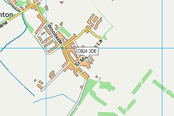 CB24 3DE map - OS VectorMap District (Ordnance Survey) CB24 3DE map - OS VectorMap District (Ordnance Survey)