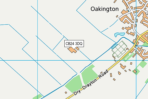 CB24 3DQ map - OS VectorMap District (Ordnance Survey) CB24 3DQ map - OS VectorMap District (Ordnance Survey)