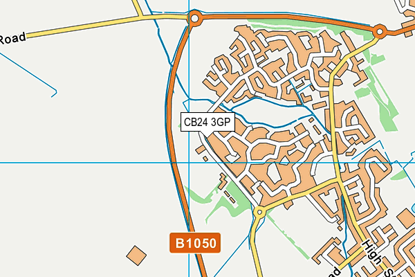 CB24 3GP map - OS VectorMap District (Ordnance Survey) CB24 3GP map - OS VectorMap District (Ordnance Survey)