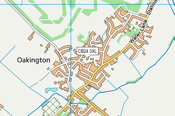 CB24 3XL map - OS VectorMap District (Ordnance Survey) CB24 3XL map - OS VectorMap District (Ordnance Survey)