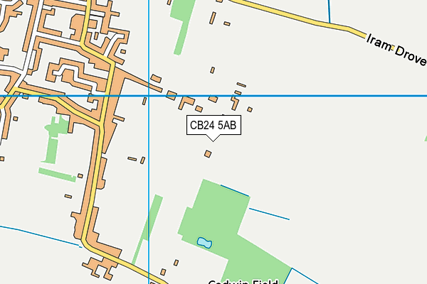 CB24 5AB map - OS VectorMap District (Ordnance Survey) CB24 5AB map - OS VectorMap District (Ordnance Survey)