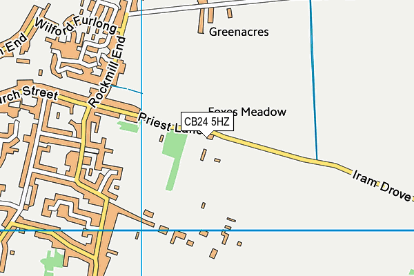 CB24 5HZ map - OS VectorMap District (Ordnance Survey) CB24 5HZ map - OS VectorMap District (Ordnance Survey)