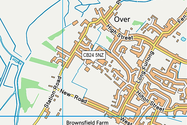 CB24 5NZ map - OS VectorMap District (Ordnance Survey) CB24 5NZ map - OS VectorMap District (Ordnance Survey)