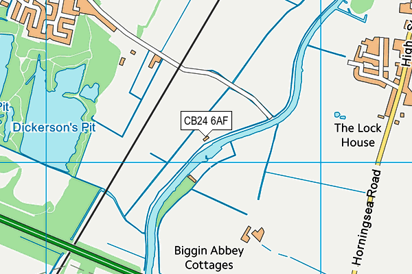 CB24 6AF map - OS VectorMap District (Ordnance Survey) CB24 6AF map - OS VectorMap District (Ordnance Survey)