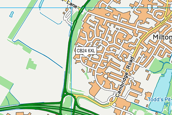 CB24 6XL map - OS VectorMap District (Ordnance Survey) CB24 6XL map - OS VectorMap District (Ordnance Survey)