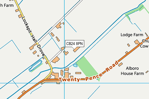 CB24 8PN map - OS VectorMap District (Ordnance Survey) CB24 8PN map - OS VectorMap District (Ordnance Survey)