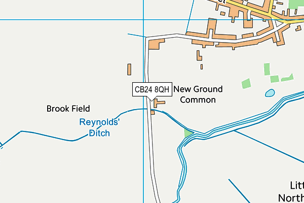 CB24 8QH map - OS VectorMap District (Ordnance Survey) CB24 8QH map - OS VectorMap District (Ordnance Survey)