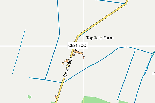 CB24 8QQ map - OS VectorMap District (Ordnance Survey) CB24 8QQ map - OS VectorMap District (Ordnance Survey)
