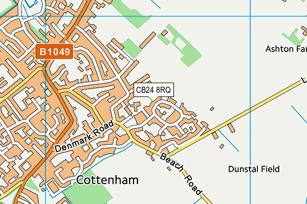 CB24 8RQ map - OS VectorMap District (Ordnance Survey) CB24 8RQ map - OS VectorMap District (Ordnance Survey)