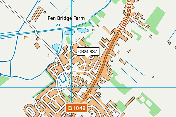 CB24 8SZ map - OS VectorMap District (Ordnance Survey) CB24 8SZ map - OS VectorMap District (Ordnance Survey)
