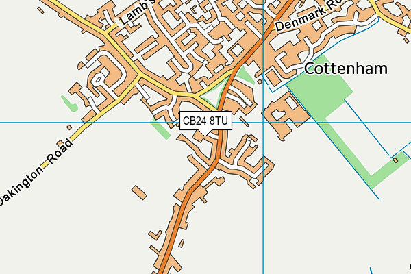 CB24 8TU map - OS VectorMap District (Ordnance Survey) CB24 8TU map - OS VectorMap District (Ordnance Survey)