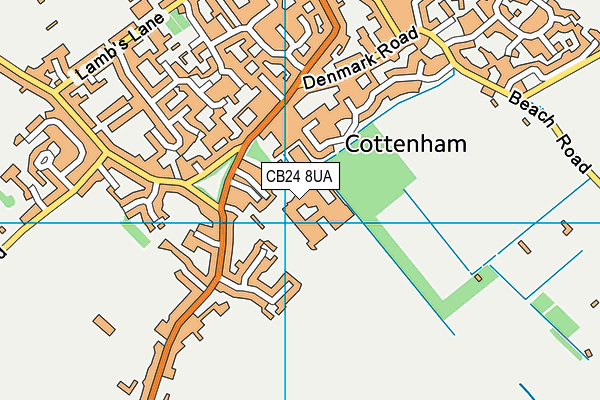 CB24 8UA map - OS VectorMap District (Ordnance Survey) CB24 8UA map - OS VectorMap District (Ordnance Survey)
