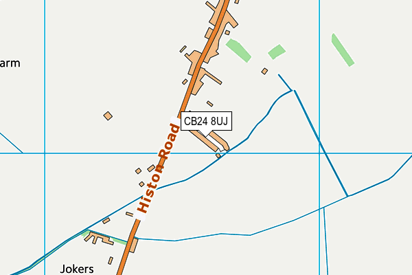 CB24 8UJ map - OS VectorMap District (Ordnance Survey) CB24 8UJ map - OS VectorMap District (Ordnance Survey)