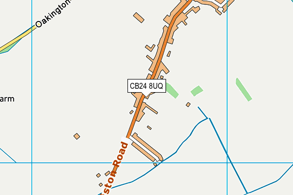 CB24 8UQ map - OS VectorMap District (Ordnance Survey) CB24 8UQ map - OS VectorMap District (Ordnance Survey)