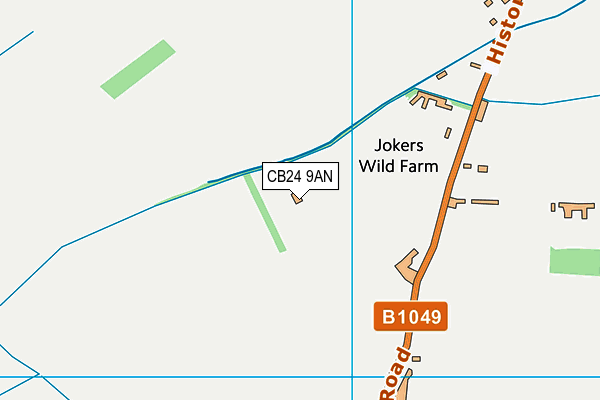 CB24 9AN map - OS VectorMap District (Ordnance Survey) CB24 9AN map - OS VectorMap District (Ordnance Survey)