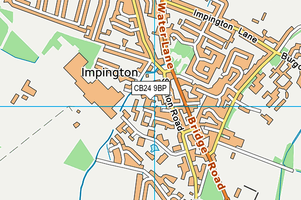 CB24 9BP map - OS VectorMap District (Ordnance Survey) CB24 9BP map - OS VectorMap District (Ordnance Survey)