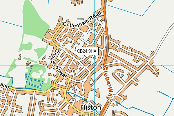 CB24 9HA map - OS VectorMap District (Ordnance Survey) CB24 9HA map - OS VectorMap District (Ordnance Survey)