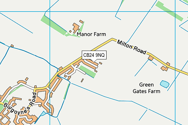CB24 9NQ map - OS VectorMap District (Ordnance Survey) CB24 9NQ map - OS VectorMap District (Ordnance Survey)