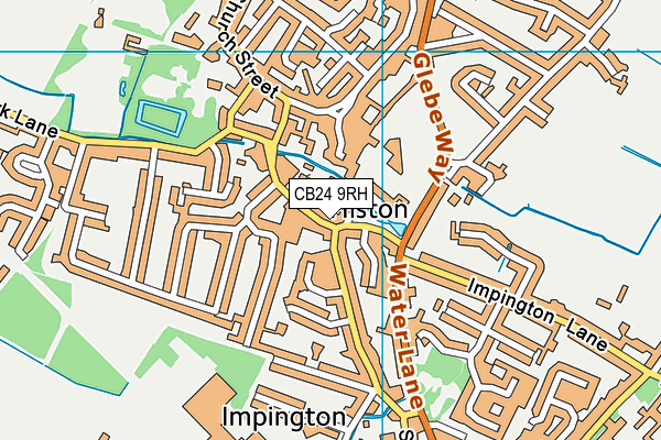 CB24 9RH map - OS VectorMap District (Ordnance Survey) CB24 9RH map - OS VectorMap District (Ordnance Survey)