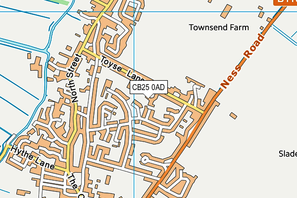 CB25 0AD map - OS VectorMap District (Ordnance Survey) CB25 0AD map - OS VectorMap District (Ordnance Survey)