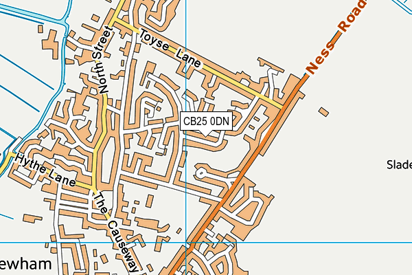 CB25 0DN map - OS VectorMap District (Ordnance Survey) CB25 0DN map - OS VectorMap District (Ordnance Survey)