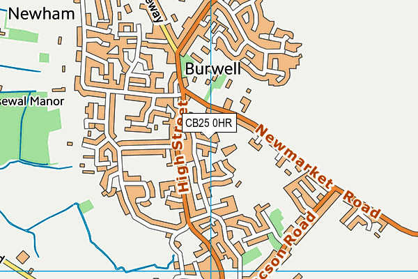 CB25 0HR map - OS VectorMap District (Ordnance Survey) CB25 0HR map - OS VectorMap District (Ordnance Survey)