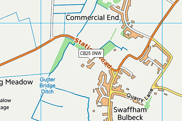 CB25 0NW map - OS VectorMap District (Ordnance Survey) CB25 0NW map - OS VectorMap District (Ordnance Survey)