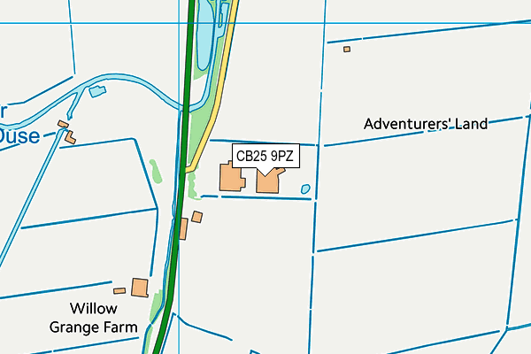CB25 9PZ map - OS VectorMap District (Ordnance Survey) CB25 9PZ map - OS VectorMap District (Ordnance Survey)