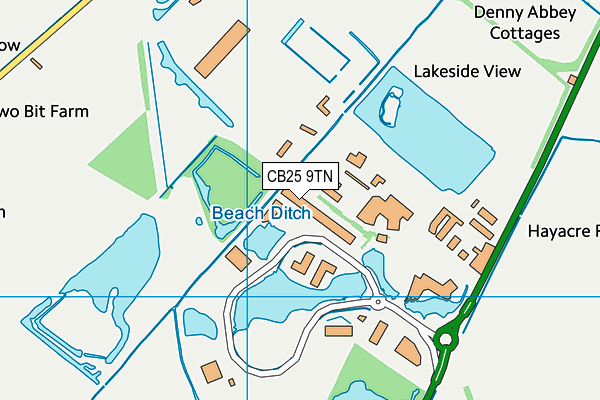 CB25 9TN map - OS VectorMap District (Ordnance Survey) CB25 9TN map - OS VectorMap District (Ordnance Survey)
