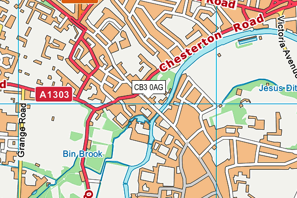 CB3 0AG map - OS VectorMap District (Ordnance Survey) CB3 0AG map - OS VectorMap District (Ordnance Survey)