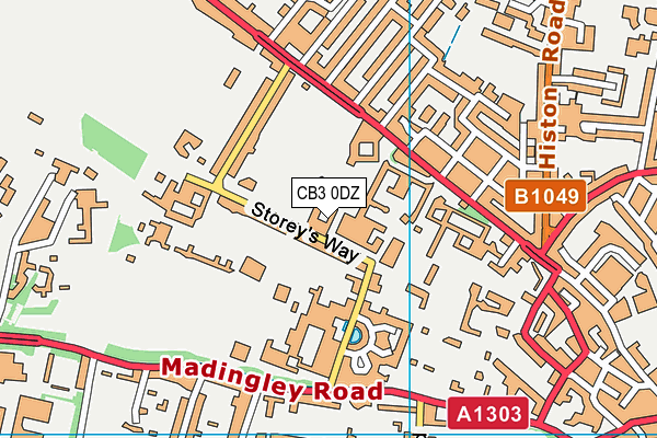 CB3 0DZ map - OS VectorMap District (Ordnance Survey) CB3 0DZ map - OS VectorMap District (Ordnance Survey)