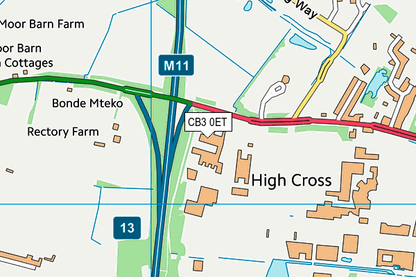 CB3 0ET map - OS VectorMap District (Ordnance Survey) CB3 0ET map - OS VectorMap District (Ordnance Survey)
