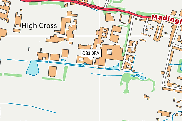 CB3 0FA map - OS VectorMap District (Ordnance Survey) CB3 0FA map - OS VectorMap District (Ordnance Survey)