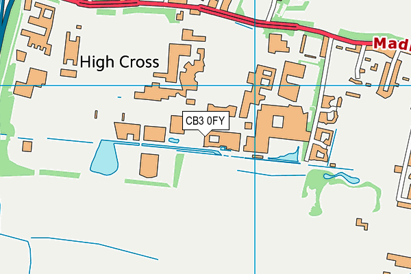 CB3 0FY map - OS VectorMap District (Ordnance Survey) CB3 0FY map - OS VectorMap District (Ordnance Survey)